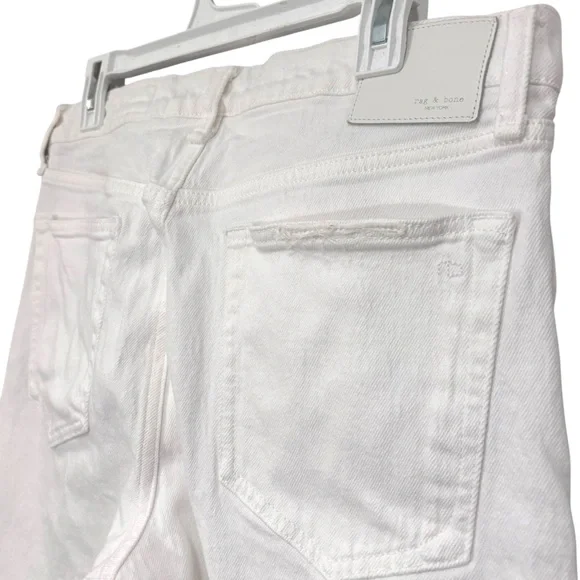 Rag & Bone White Peyton Midrise Bootcut in Optic White Denim Jeans Size 30 Women - Picture 14 of 15